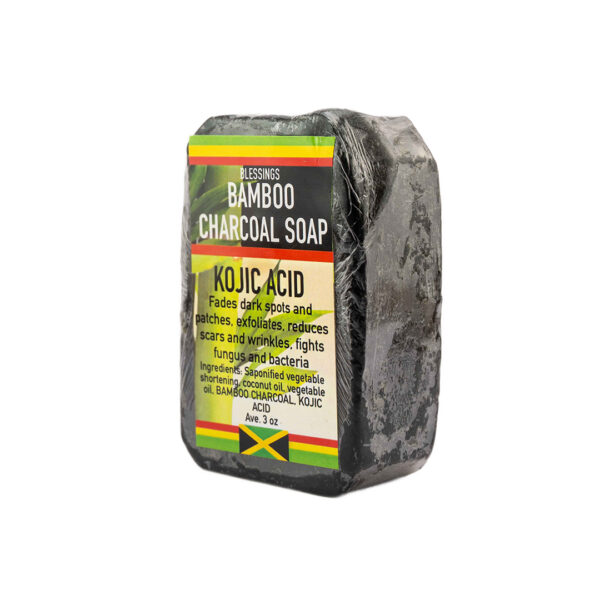 Blessings Bamboo Charcoal Soap with Kojic Acid - Image 2